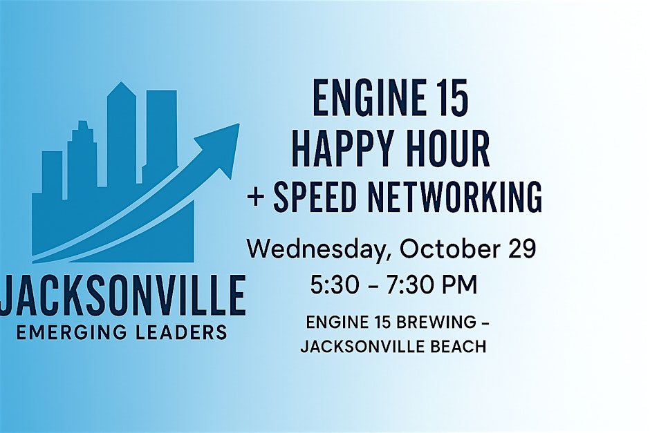 Jacksonville Emerging Leaders – Engine15 Happy Hour + Speed Networking